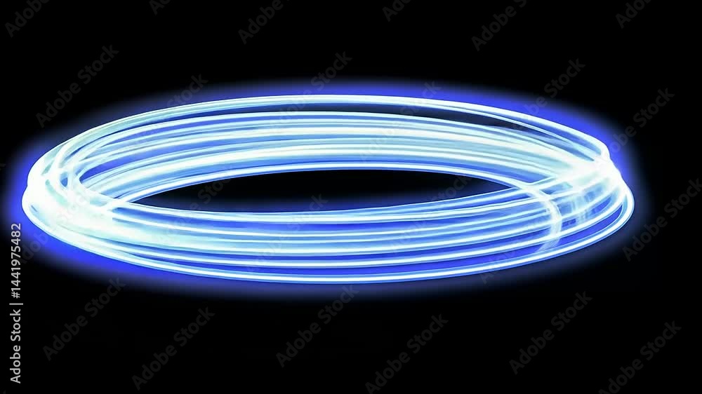 Abstract light circles on black background Abstract light circles on black background