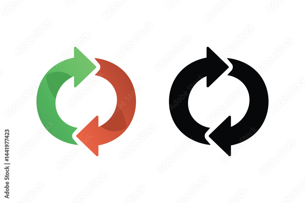 Rotating Direction Arrows Vector, rotating arrows vector, circular arrow design, arrow rotation symbol Rotating Direction Arrows Vector, rotating arrows vector, circular arrow design, arrow rotation symbol
