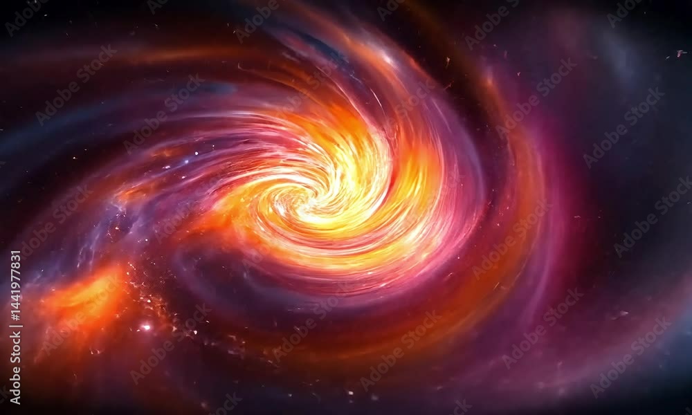 Spiral galaxy in vibrant colors Spiral galaxy in vibrant colors