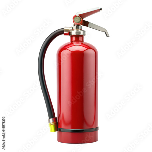 Fire extinguisher isolated on transparent background 