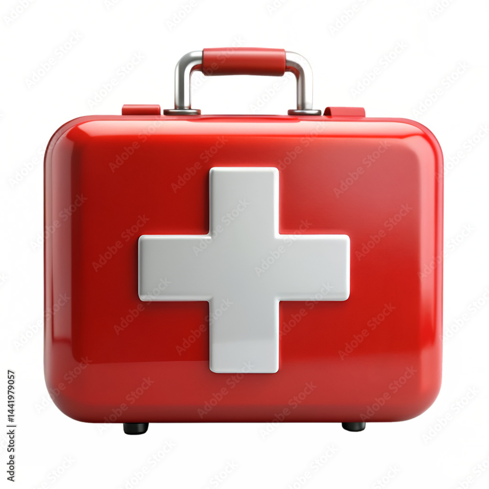 Obraz premium First aid kit isolated on transparent background 
