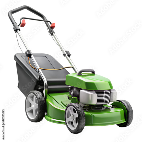 Lawn mower isolated on transparent background 