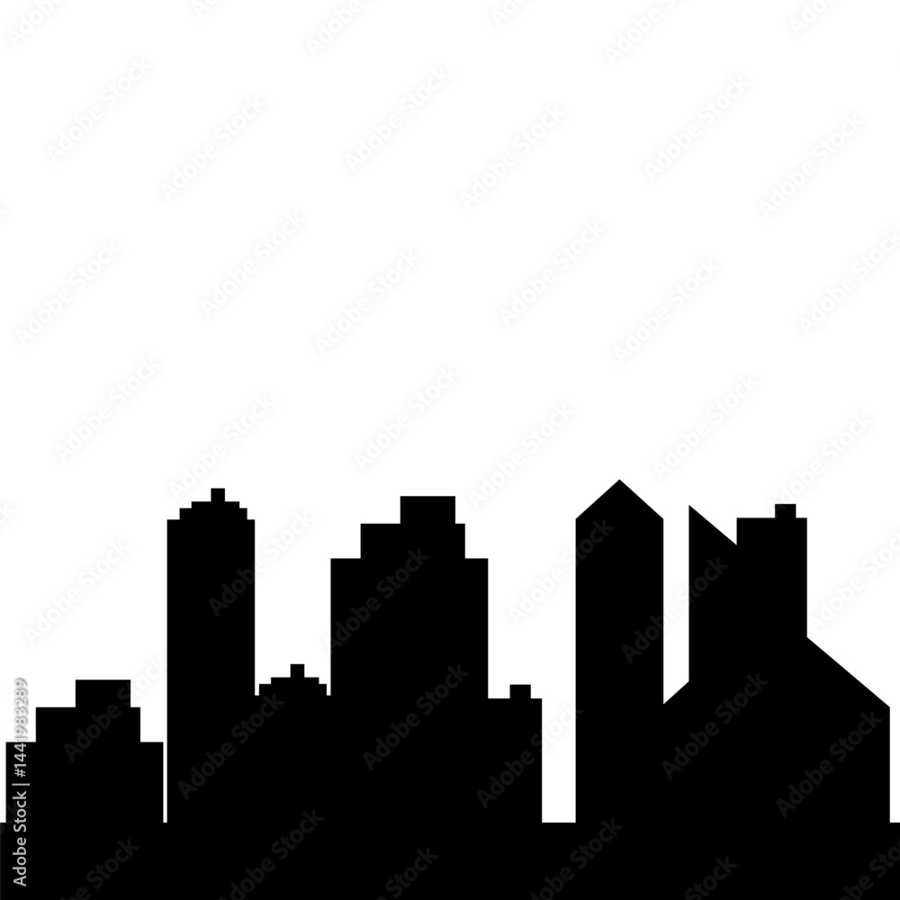 Fototapeta premium Building Silhouette Minimalist