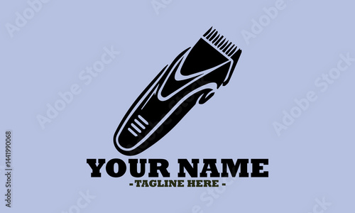 illustration vintage barbershop tools vector design and logo retro hair cutting machine vector stock illustration vintage hair salon and simple vector icon of a epilators logo design