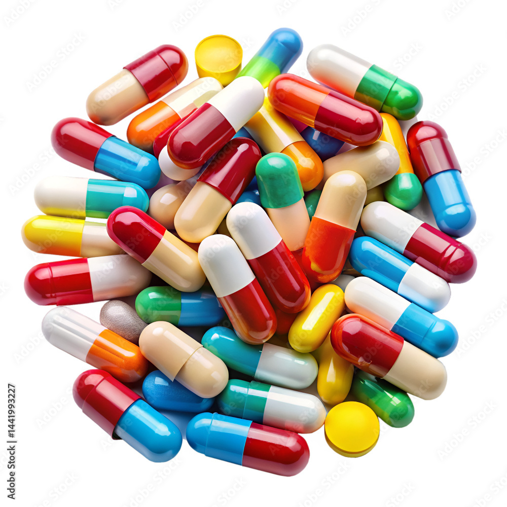 Pills isolated on transparent background Pills isolated on transparent background