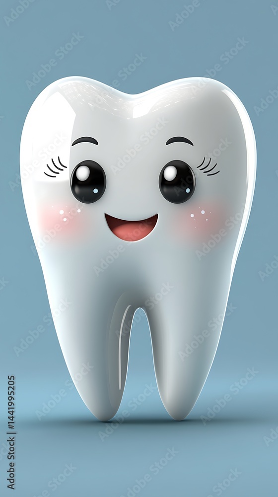 Happy tooth illustration Happy tooth illustration