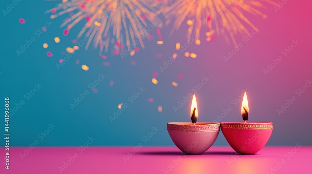 Banner design for diwali festival and podium,Diwali light decoration candle with fireworks,Stage,Product display Showcase design sparkle background,Deepavali,Dipavali,3D podium illustration. Banner design for diwali festival and podium,Diwali light decoration candle with fireworks,Stage,Product display Showcase design sparkle background,Deepavali,Dipavali,3D podium illustration.