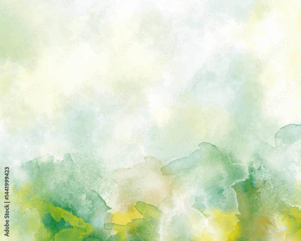 Fototapeta premium Abstract colorful watercolor for background. Digital art painting.