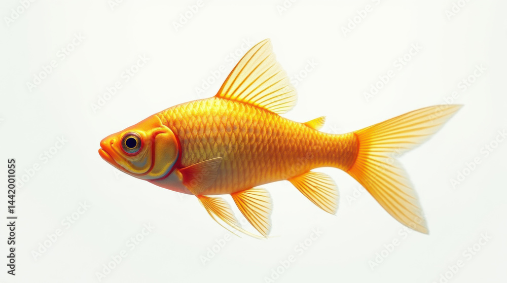 Digital golden fish artwork. Digital golden fish artwork.