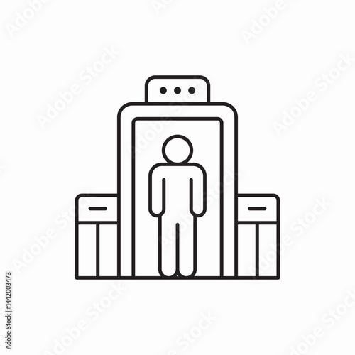 detector icon vector sign