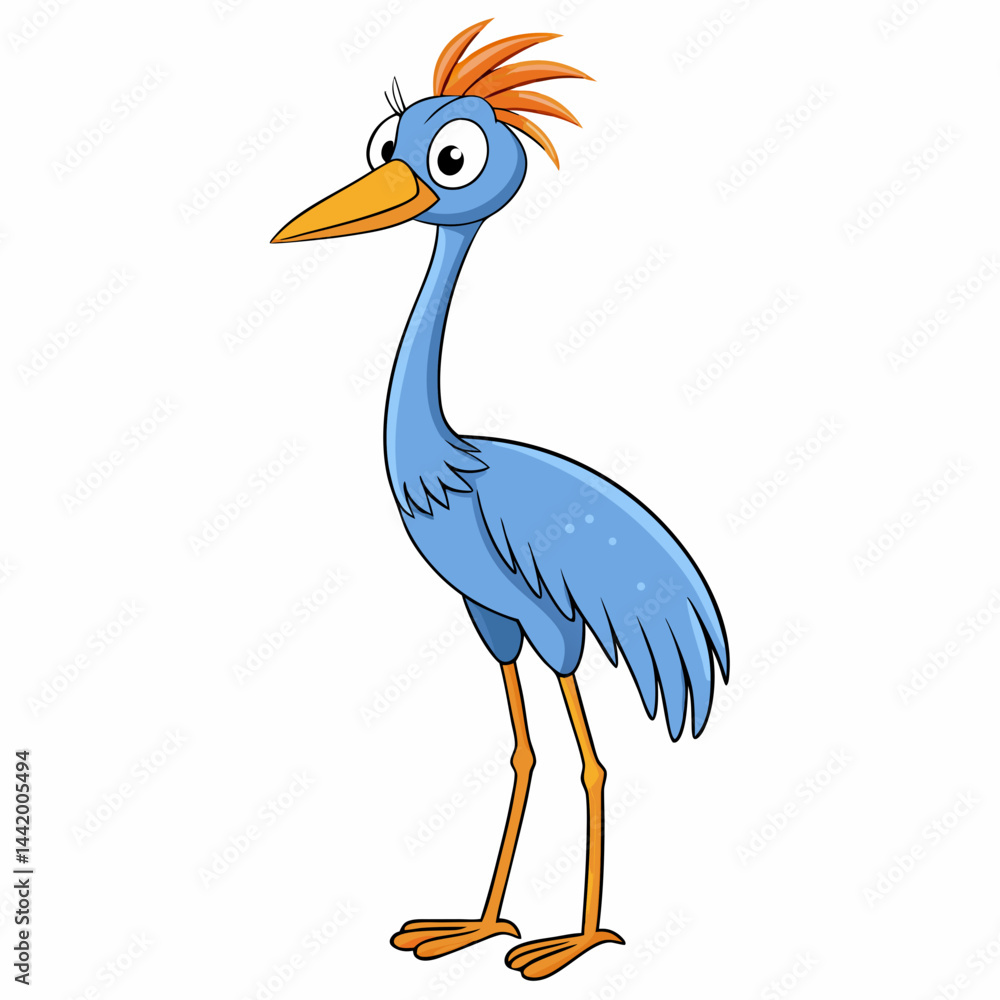 Fototapeta premium vector illustration of blue heron