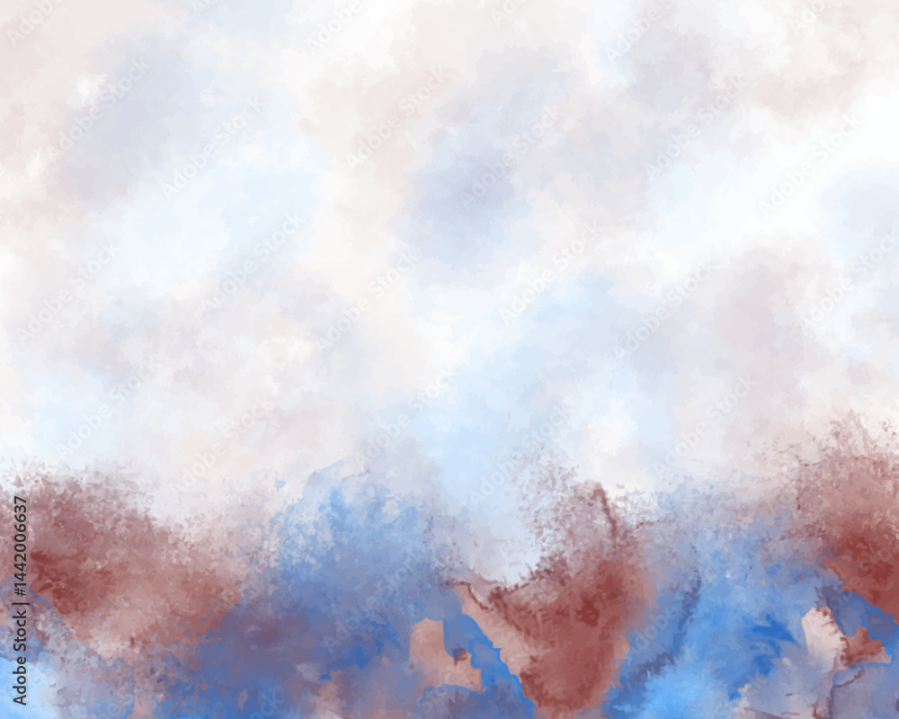Obraz premium Abstract colorful watercolor for background. Digital art painting.