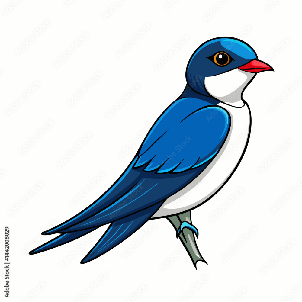 Fototapeta premium blue bird on a branch