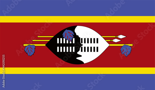 Obraz na płótnie National Flag of Eswatini