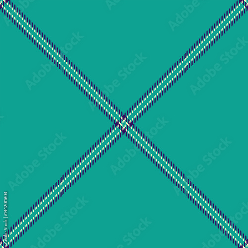 Summer texture pattern seamless, bedding fabric tartan textile. Book check plaid vector background in teal and violet colors.