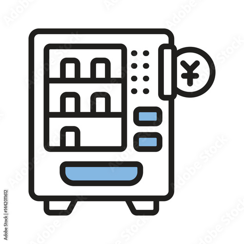 Take a look at this latest line icon of vending machine
