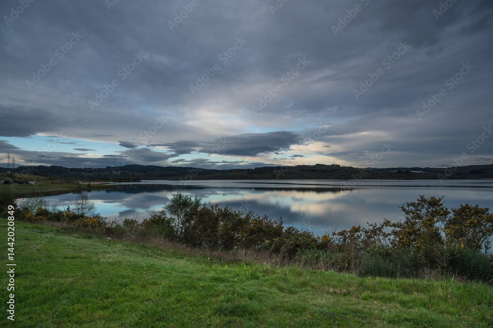 Fototapeta premium Bidegolrri Trail, As Pontes