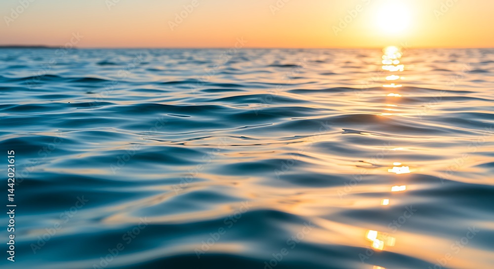 Fototapeta premium Golden Hour's Embrace AI Generated