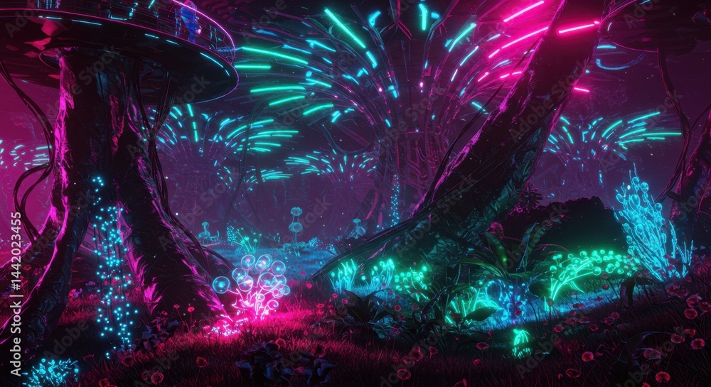 Cyberpunk Forest Cyberpunk Forest