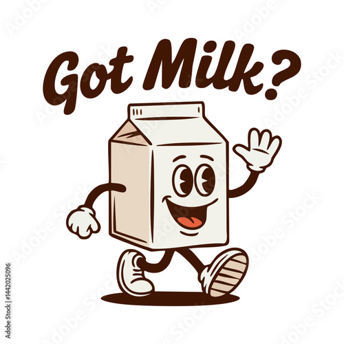Milk carton walking
