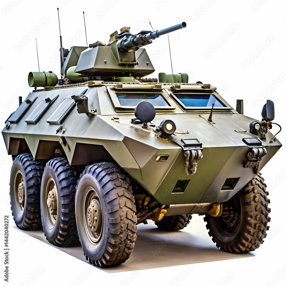 Reconnaissance Vehicle Isolated on a White Background Reconnaissance Vehicle Isolated on a White Background