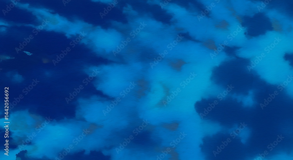 Fototapeta premium Azure Dreamscape AI Generated