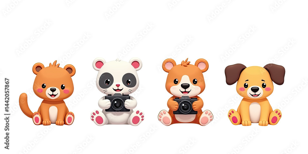 Obraz premium - Cute animals