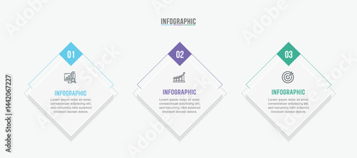 Timeline infographic template design. 3-4-5 options or steps business infographic template design. Can be used for process diagram, presentations, workflow layout, flow chart, steps, banner.