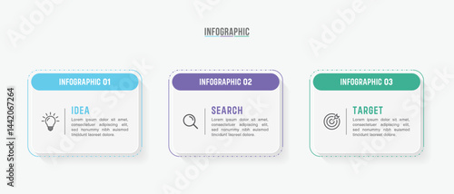 Timeline infographic template design. 3-4-5 options or steps business infographic template design. Can be used for process diagram, presentations, workflow layout, flow chart, steps, banner.