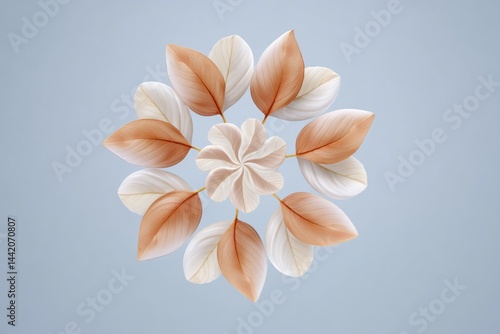 Wallpaper Mural Creative Wind Swirl Icon Showcases Elegant Arrangement of Leaves and Dust in a Harmonious Design Torontodigital.ca