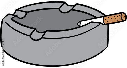 Illustration of ashtray
