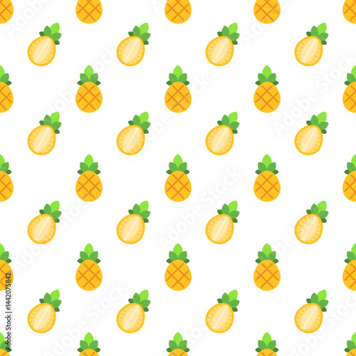 seamless background wit pineapple pattern HD