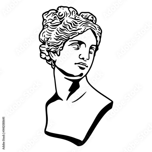 Greek goddess outline