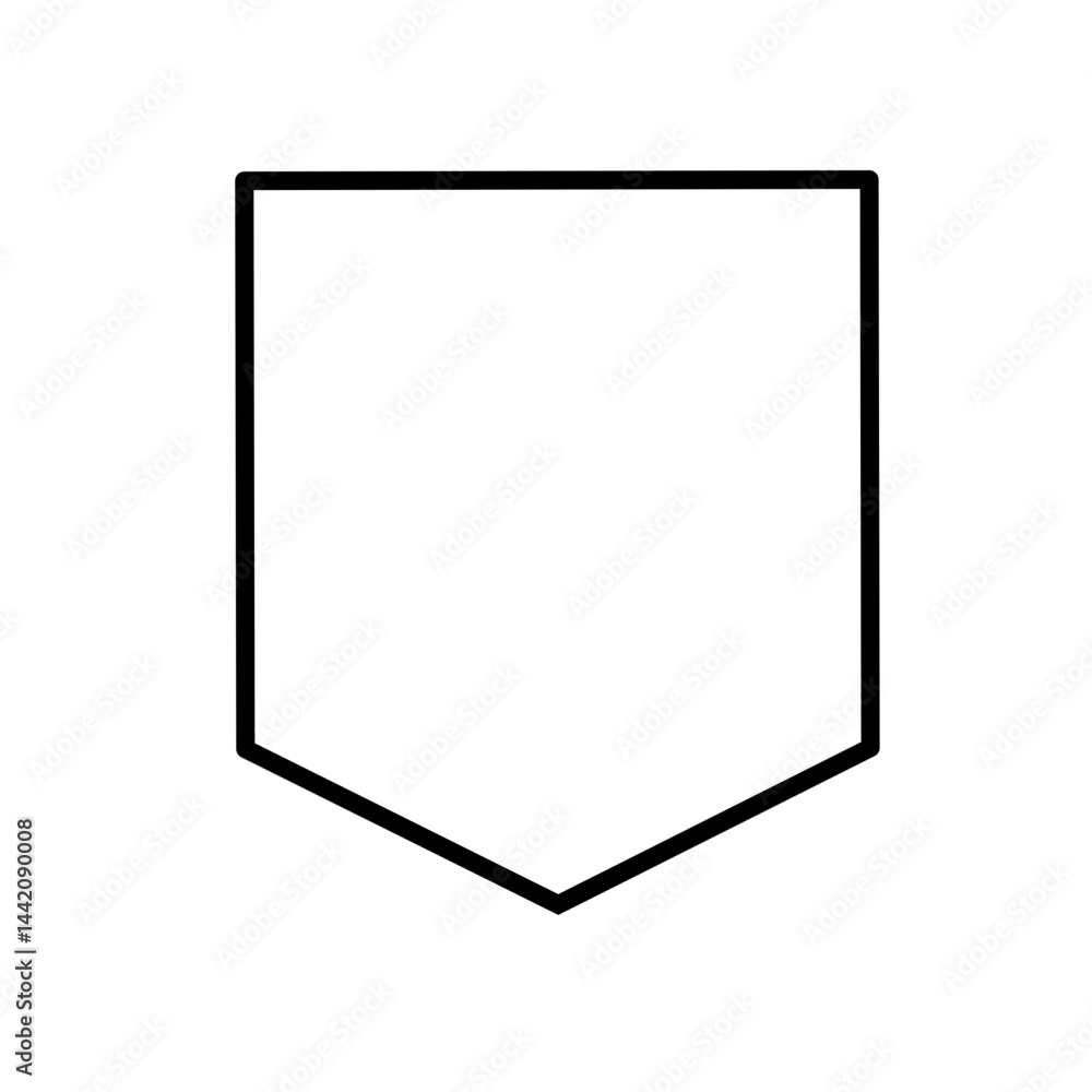 Shield vector illustration line Shield vector illustration line
