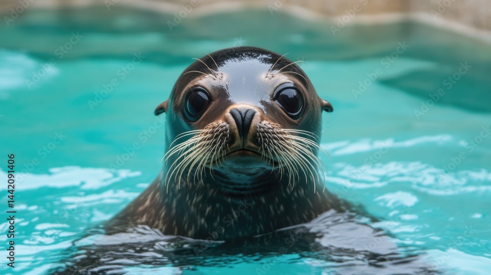 Fototapeta premium a cute baby seal 