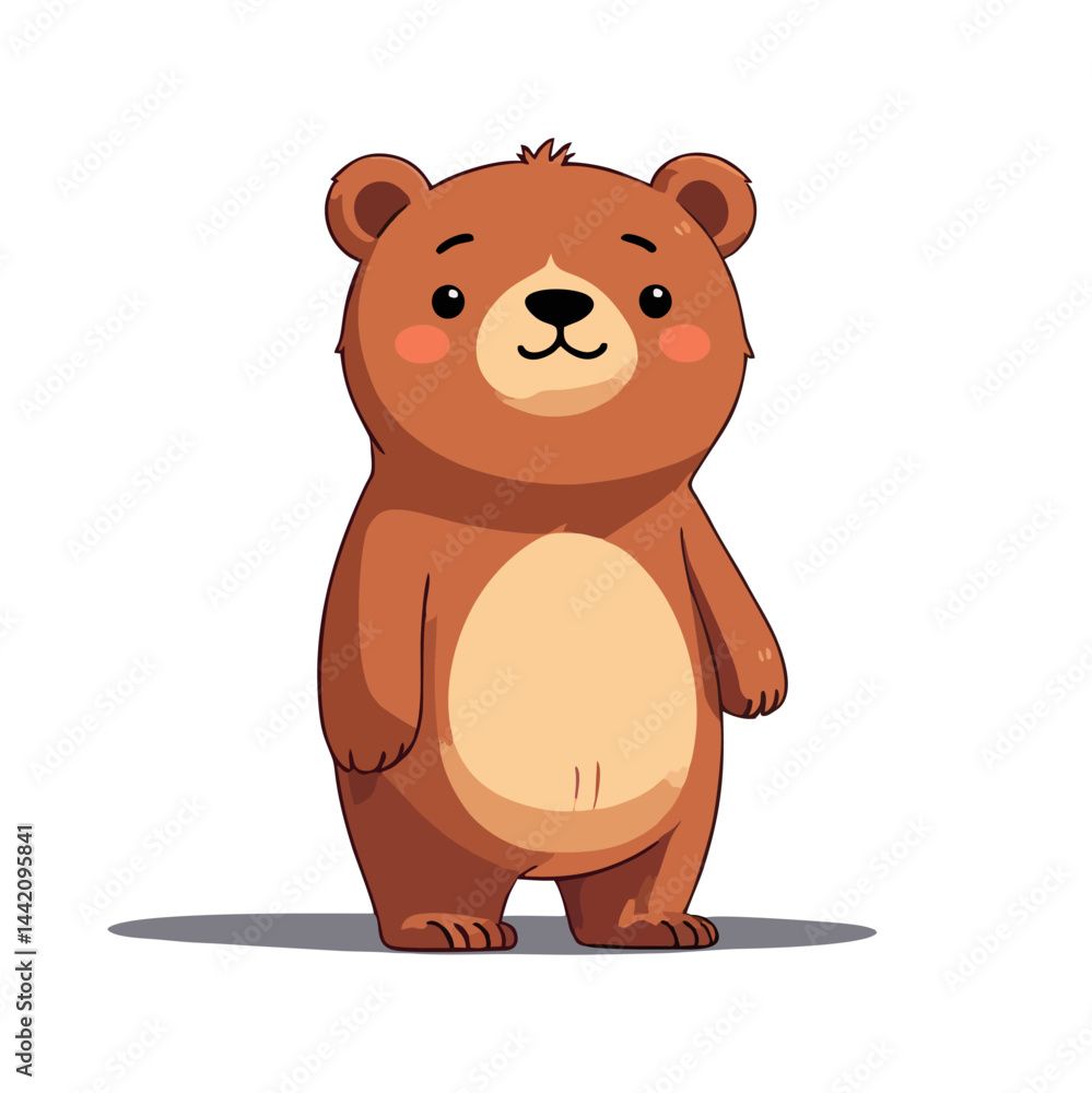Fototapeta premium Cute bear vector graphic and illustration