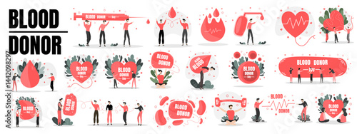 world blood donor day illustration vector design