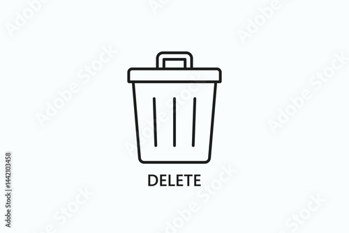 Delete Icon Or Logo Isolated Illustration
