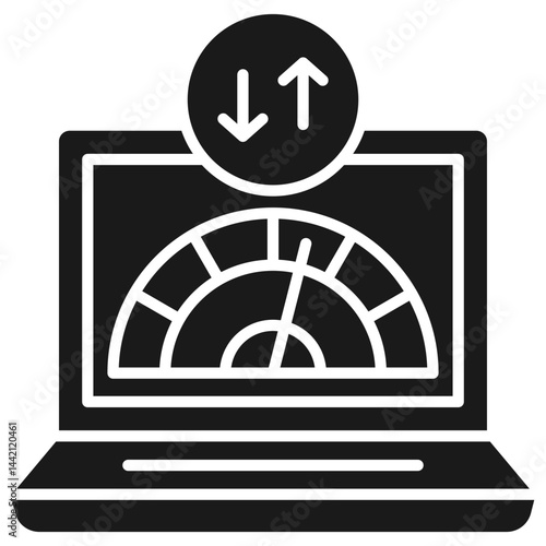 Bandwidth Glyph Icon