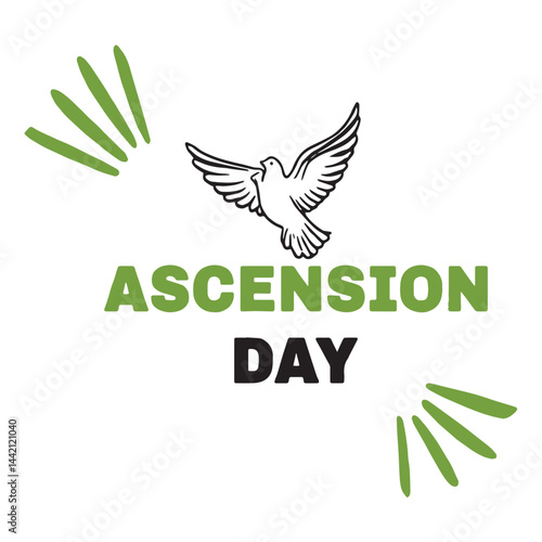 Celebrate ascension day with this symbolic image of a dove ascending to heaven