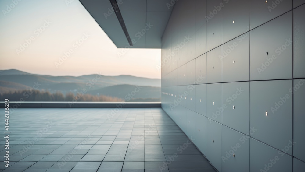 Fototapeta premium Interior ground design of a contemporary building