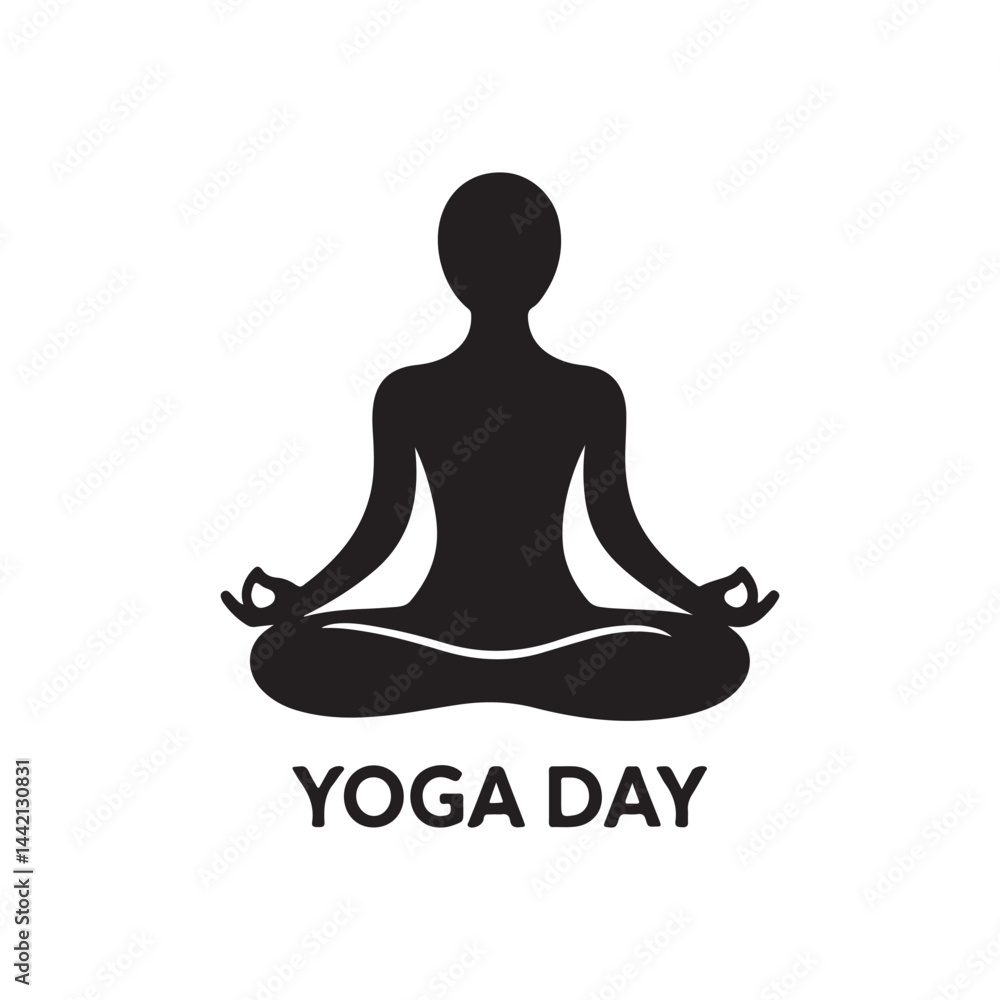 yoga day silhouette vector illustration yoga day silhouette vector illustration