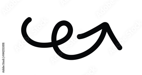 hand drawn rotating arrow