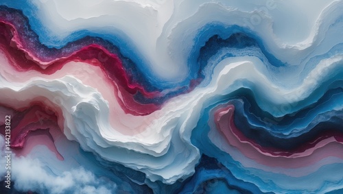 Wallpaper Mural Luxury art background with marble texture and clouds effect. Natural mineral stone grain design. Torontodigital.ca