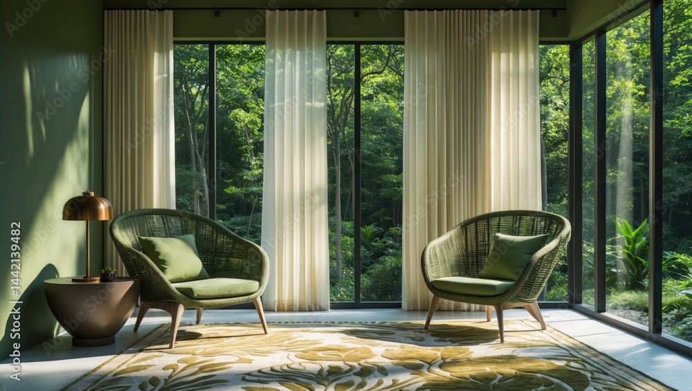 Fototapeta premium Premium luxury sunroom design