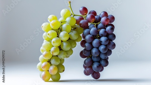Background featuring isolated grapes.
