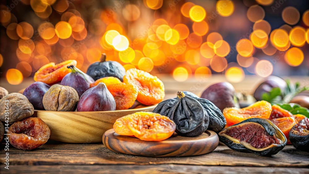 Long Exposure Dried Apricots Prunes Figs - Food Photography