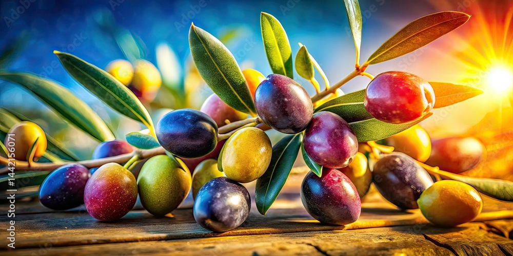 Mediterranean Harvest: Ripe Olives Macro