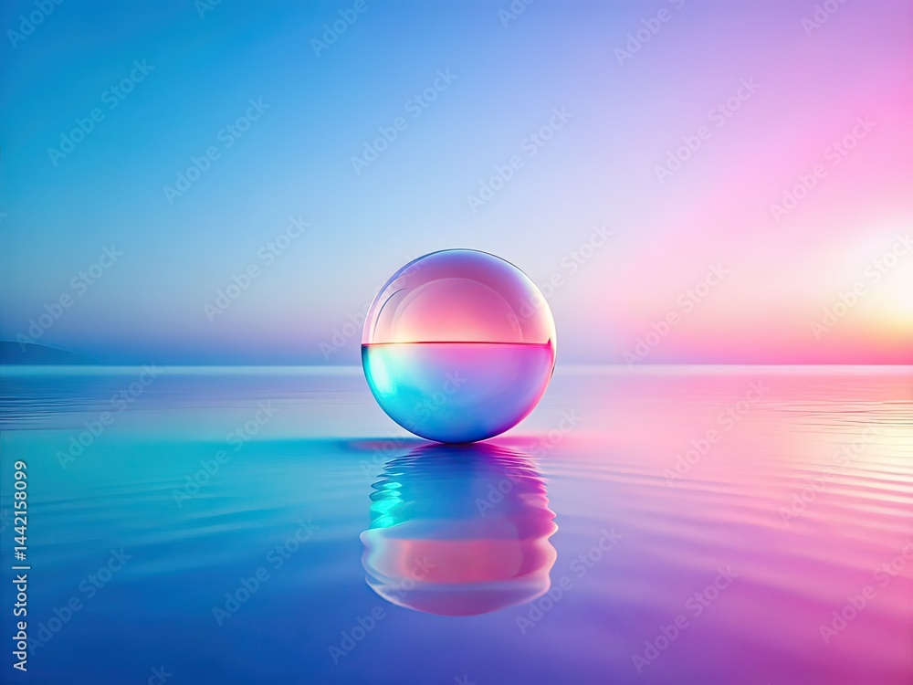 Minimalist Gradient Space - Abstract AI Art