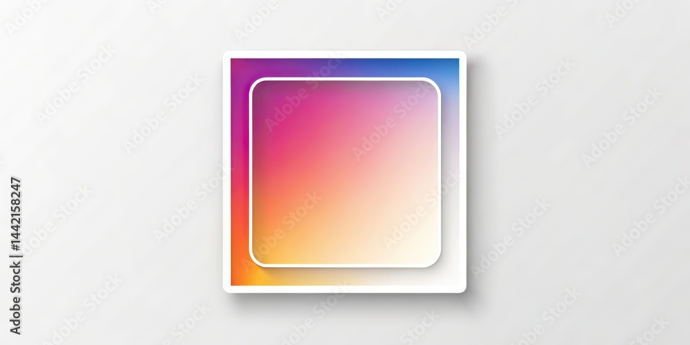 Minimalist Instagram Profile Frame AI Photo